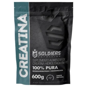 Creatina Monohidratada 600g – 100% Pura Importada – Soldiers Nutrition